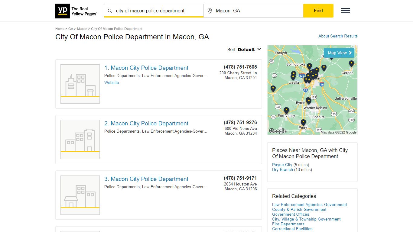 City Of Macon Police Department in Macon, GA - yellowpages.com